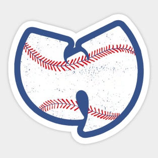 hip hop baseball shirt Sticker